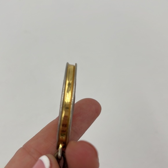 Authentic OLD GUCCI Interlocking G Tag Plate Key Ring Charm - Picture 10 of 15